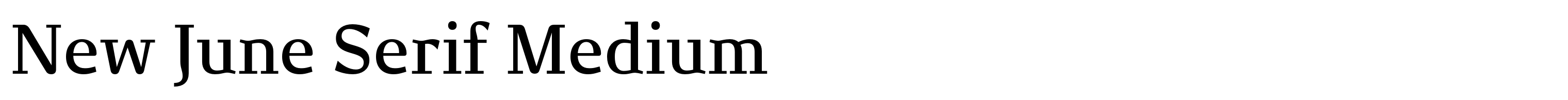 New June Serif Medium